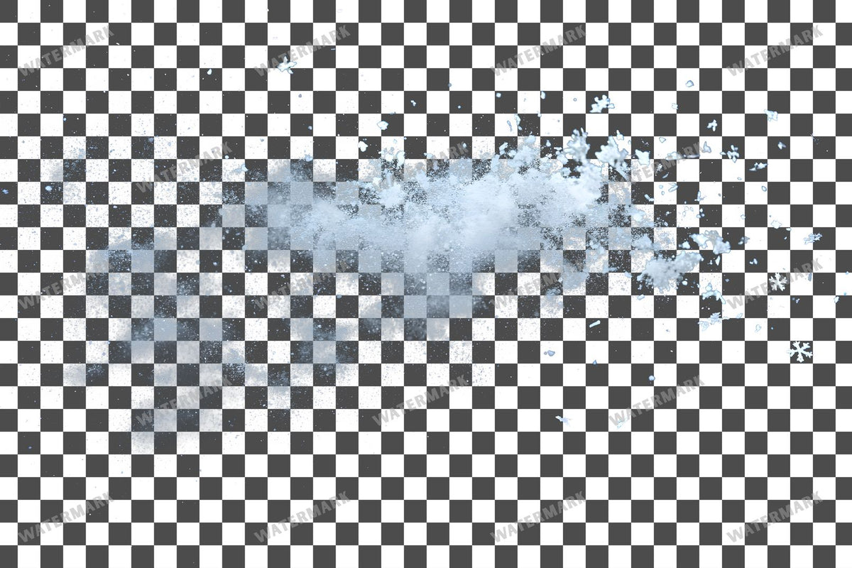 Snowflake Flurry Overlay Swirling Flakes