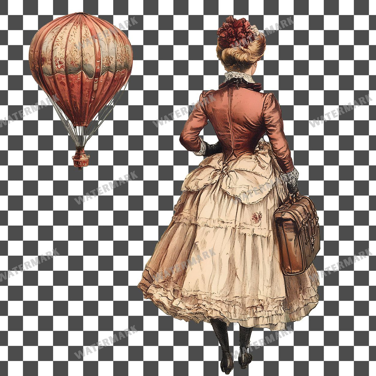 Travel Vintage Style Clipart Pngs