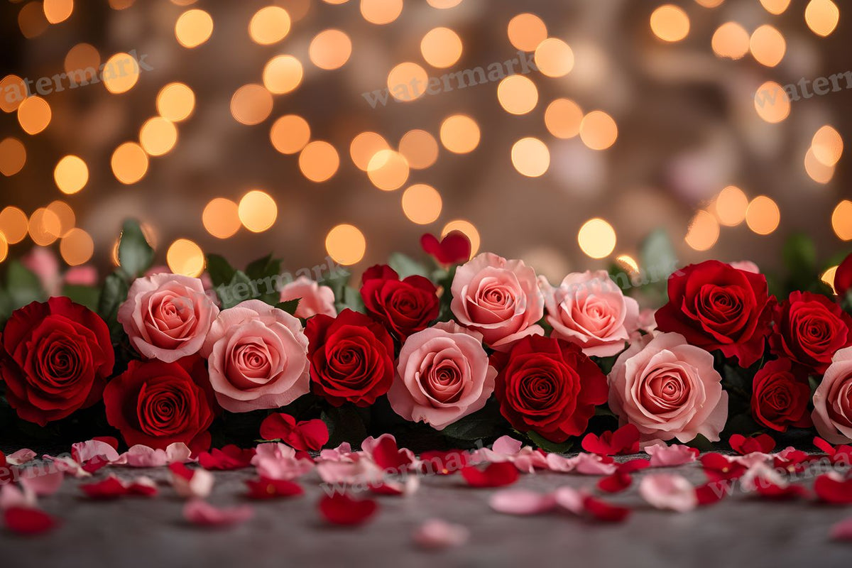 Valentine Rose Garden digital photo backdrop for photo editing, preview 28
