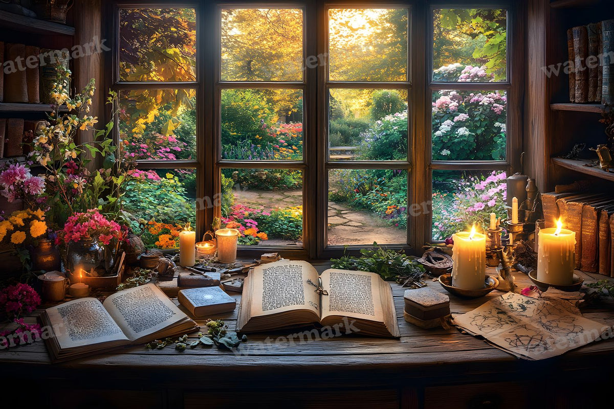 Witch’Study Desk Backdrop Images
