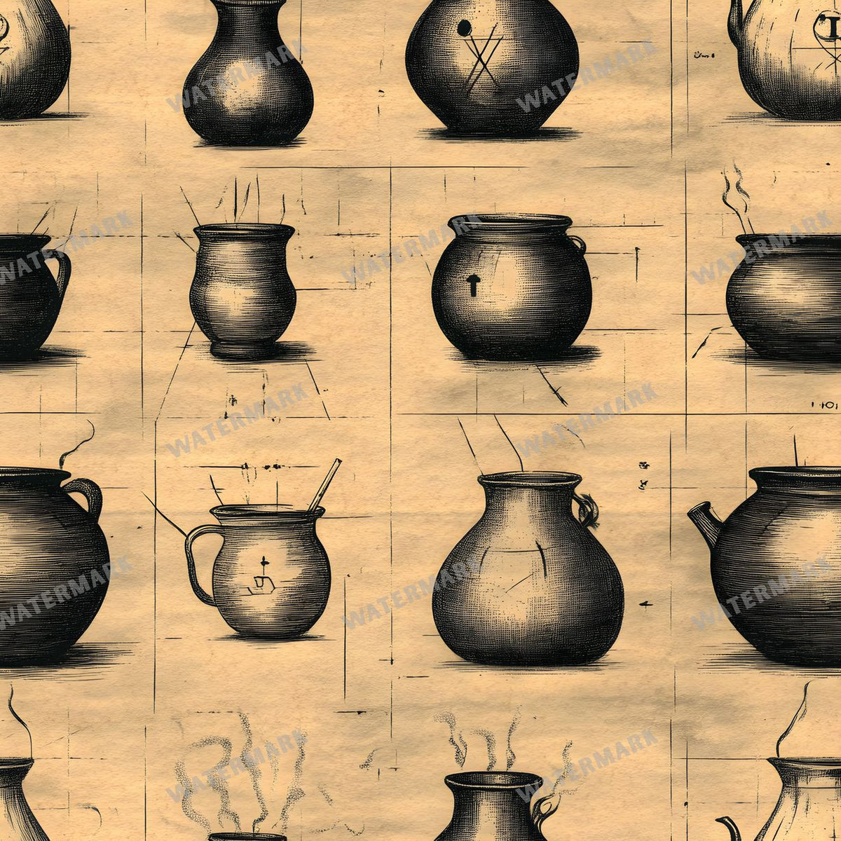 Witchcraft Seamless Pattern