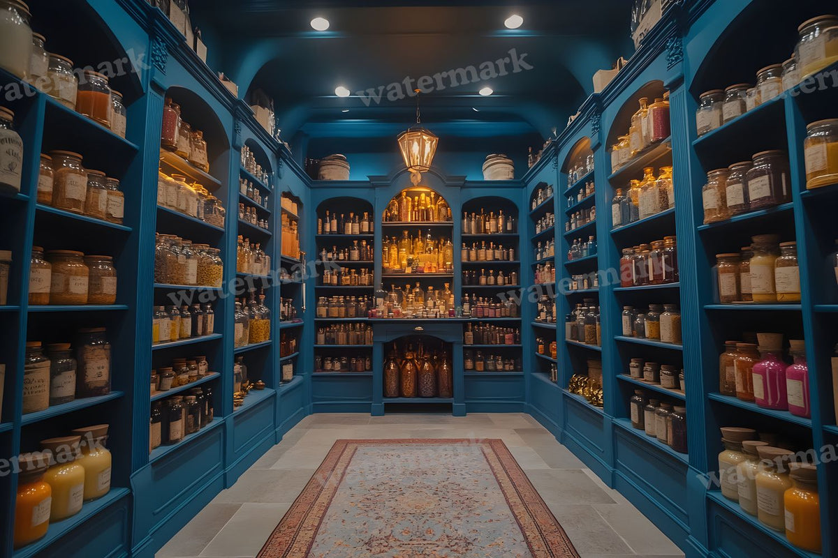 Witchs Apothecaryblue Backdrop Images