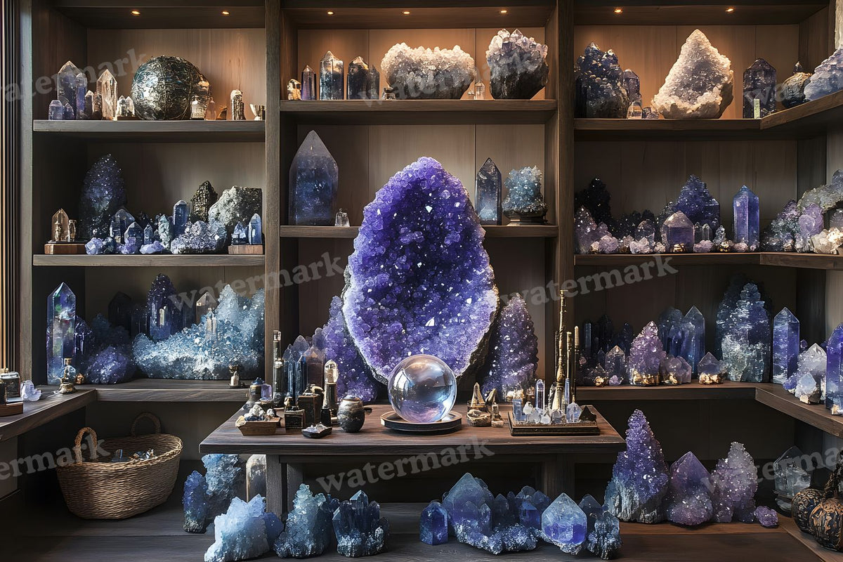 Witchs Crystal Den Backdrop Images