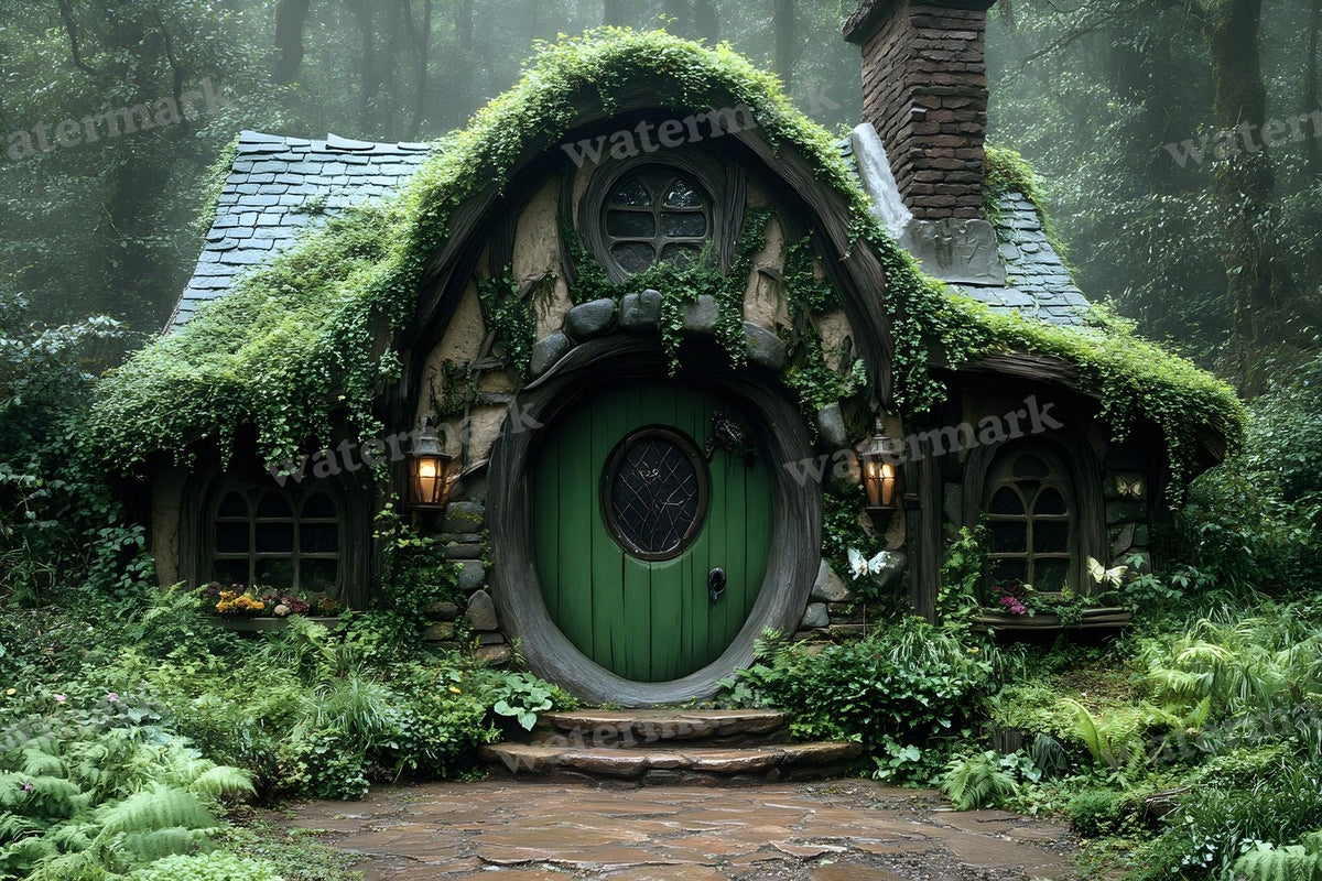 Witchs Hut Backdrop Images