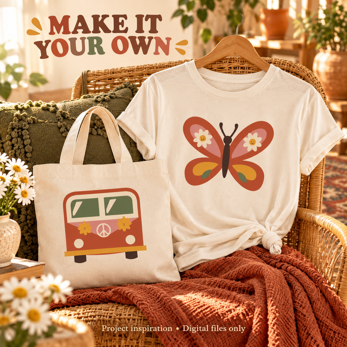Hippie Daydream SVG Pack – 10 Retro Boho Designs