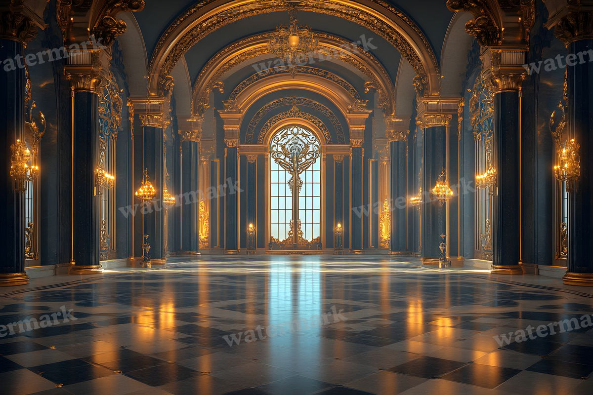 Art Deco Palace digital photo backdrop for photo editing, preview 29