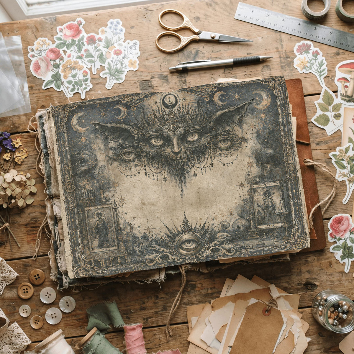 Gothic Tarot Journal Paper
