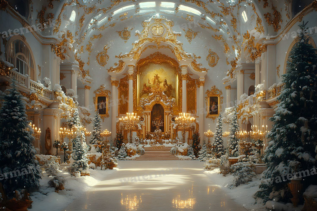 Opulent Baroque digital photo backdrop for photo editing, preview 29