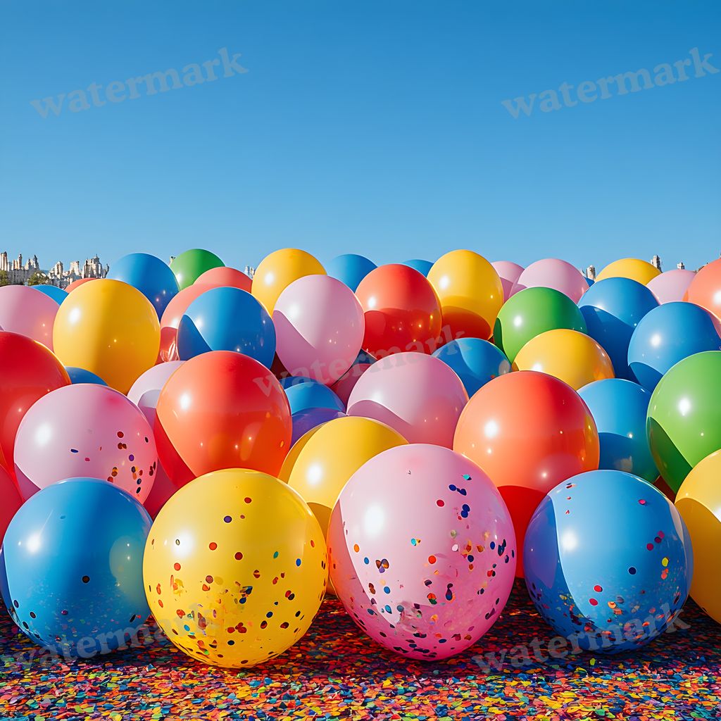 Rainbow Balloon Backdrop Images