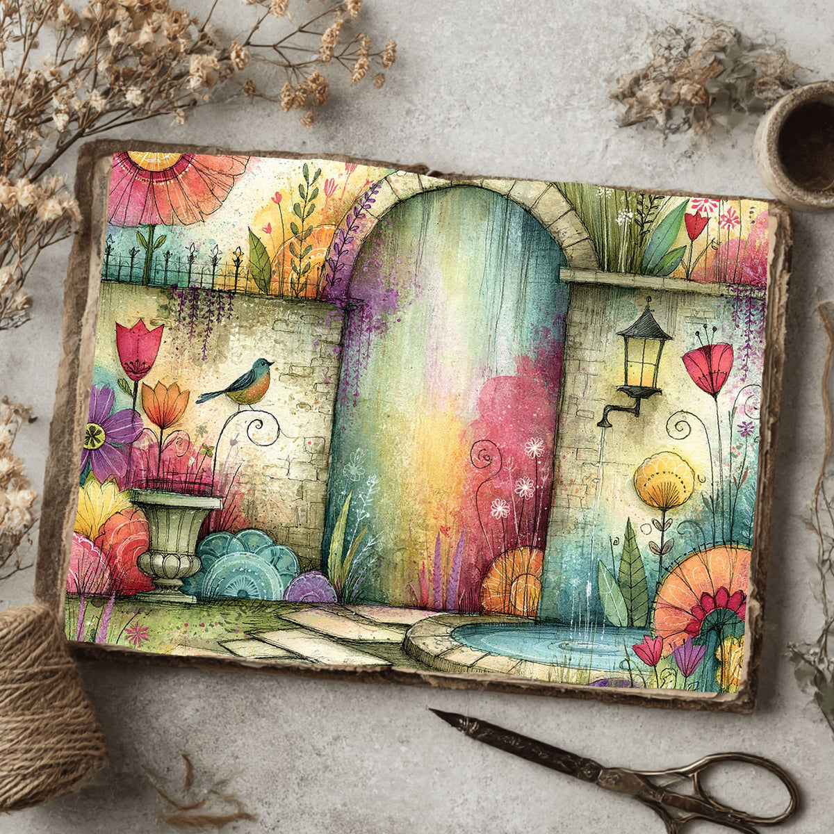 Romantic Garden Scene