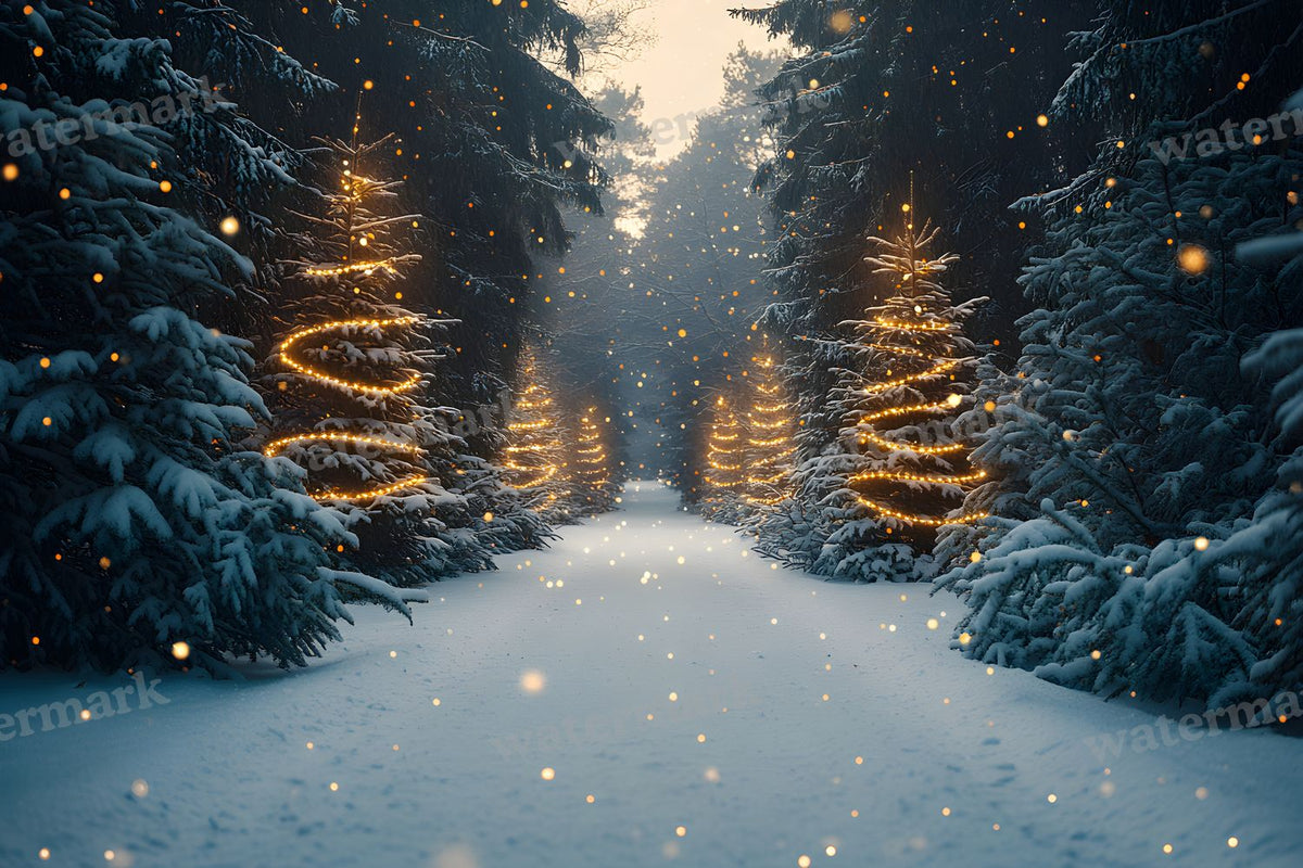 Snowy Forest Backdrop Images