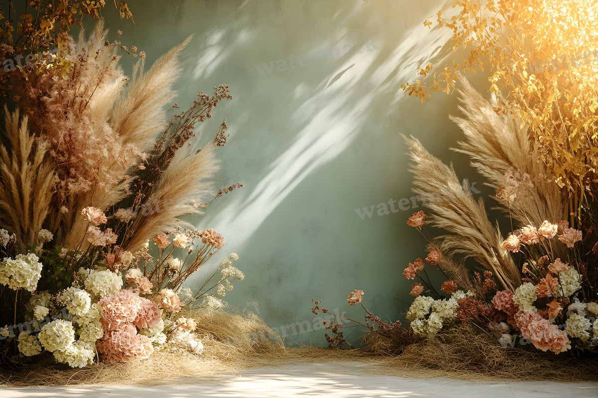 Boho Olive Arch Backdrop Images