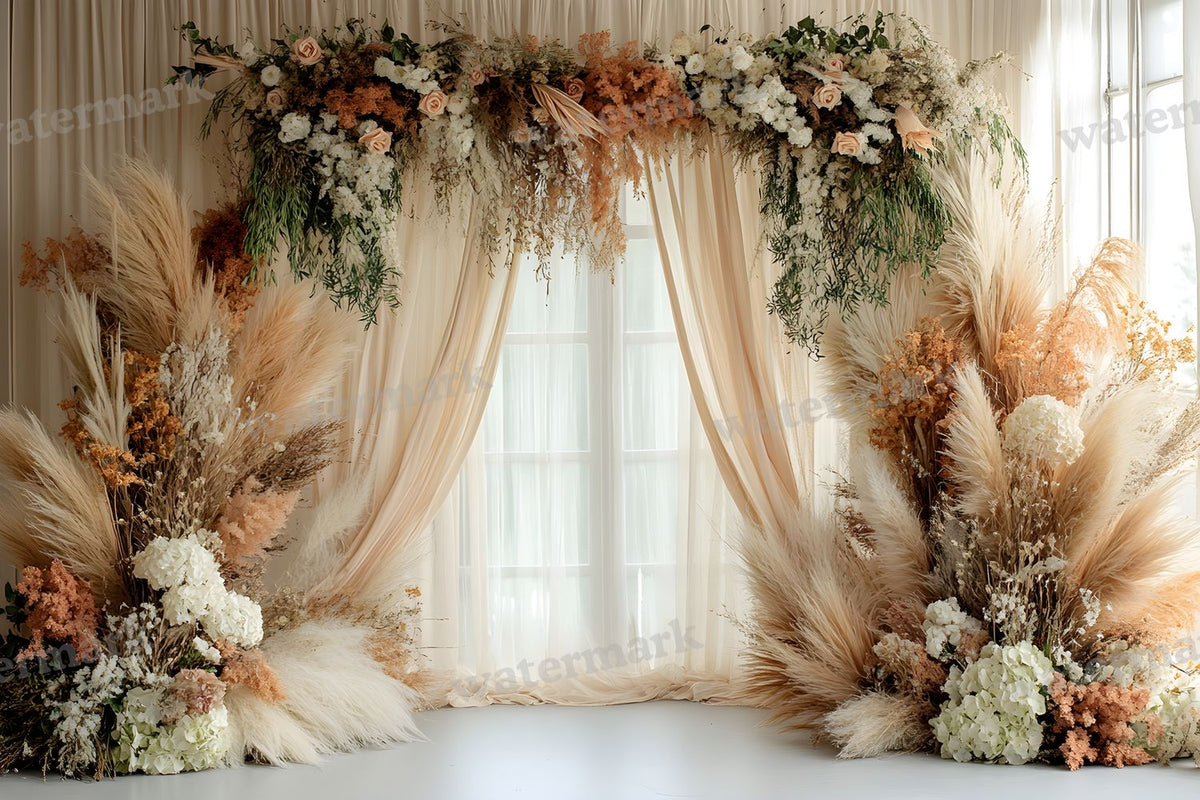 Boho Sunset Arch Backdrop Images
