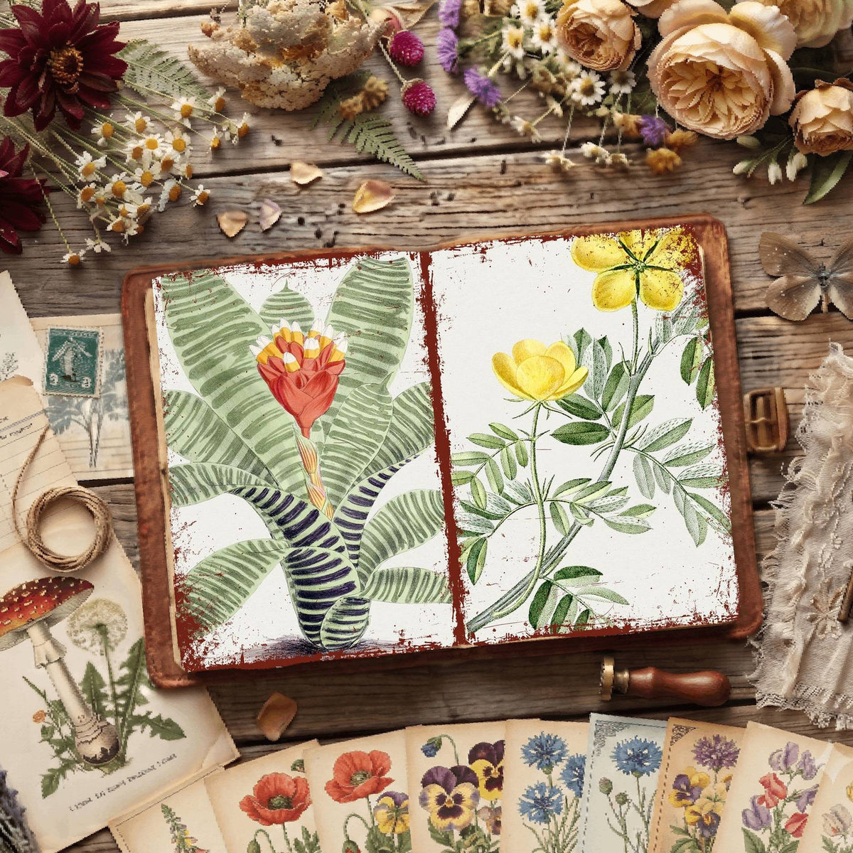 Botanical Illustrations Digital Papers