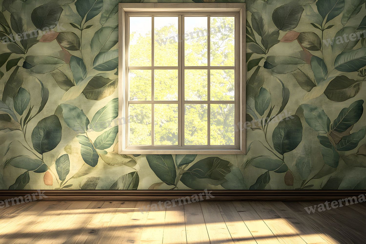 Botanical Window View Backdrop Images