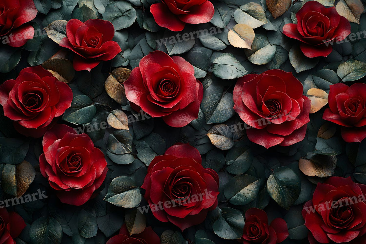 Burgundy Rose Arrangement Backdrop Images
