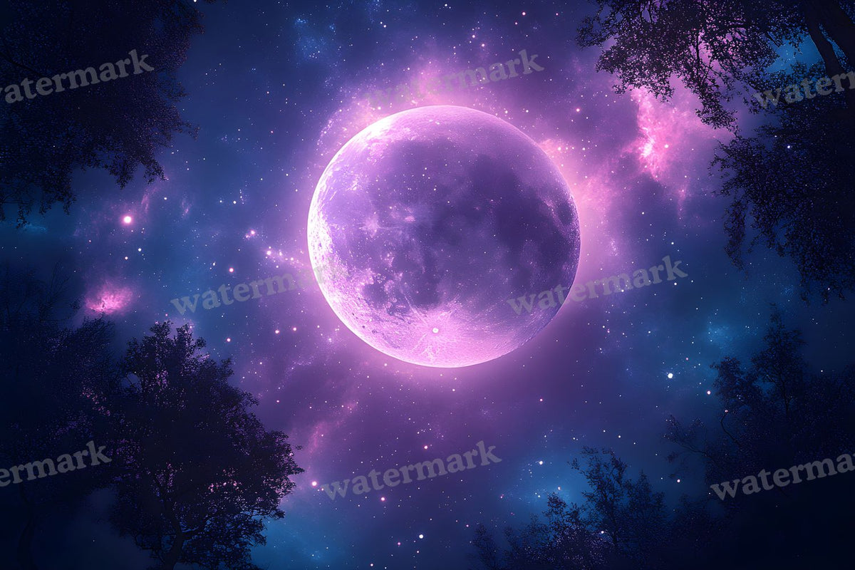 Celestial Glow Scene digital photo backdrop for photo editing, preview 29