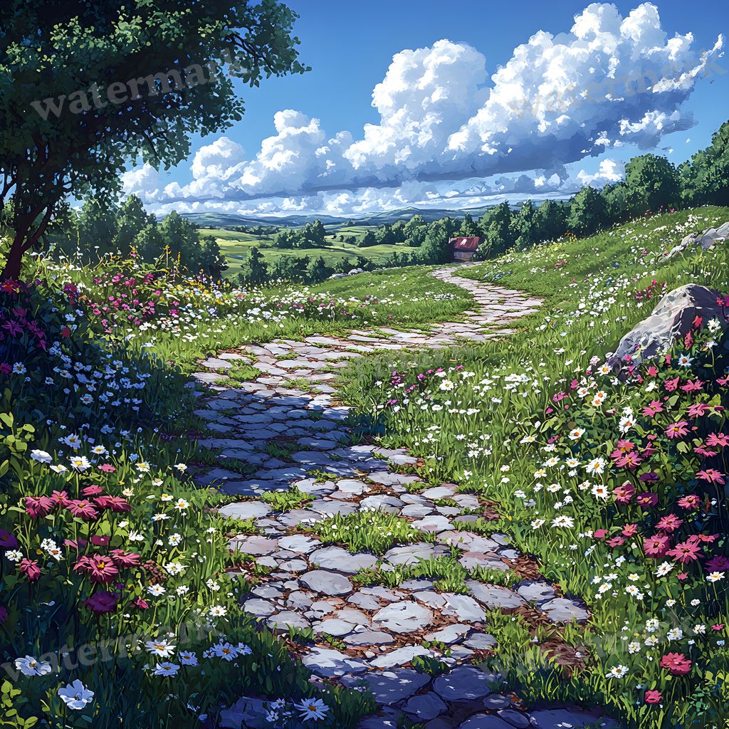 Charming Country Trail Backdrop Images