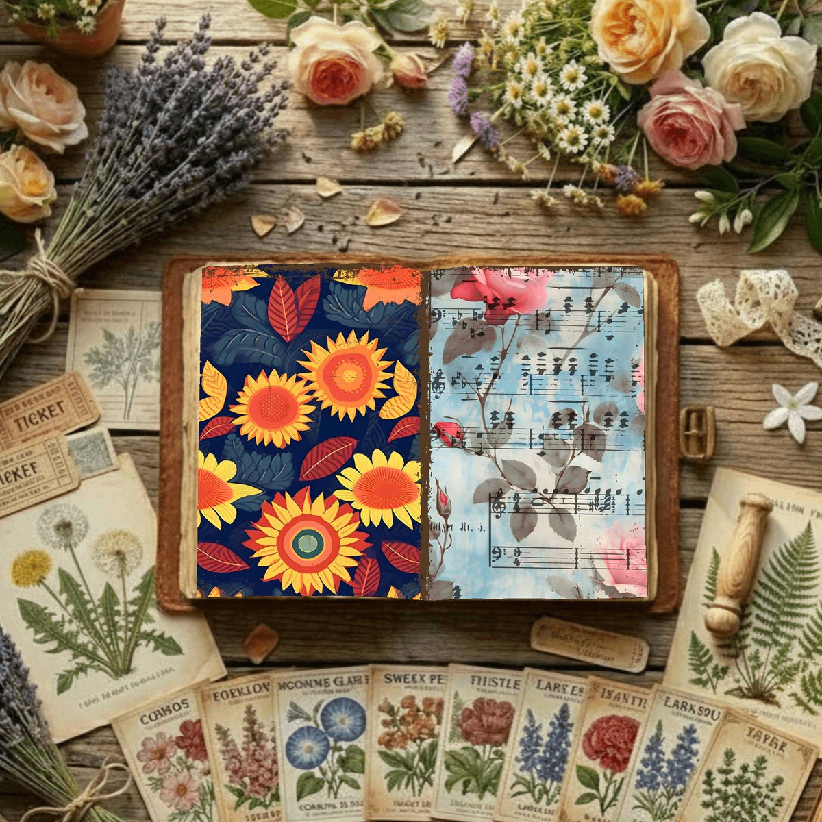 Floral Digital Papers