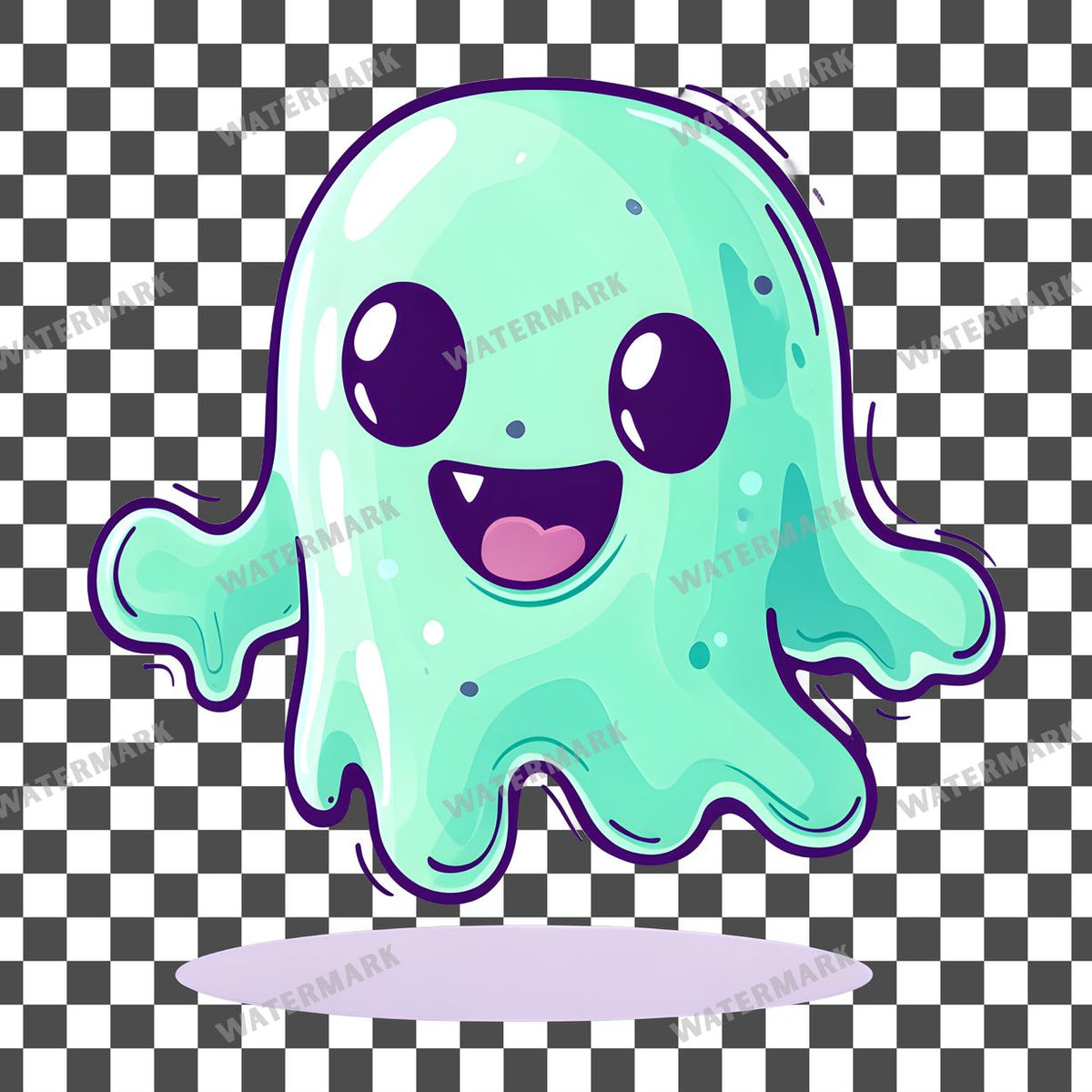 Halloween Kawaii Style Clipart Pngs