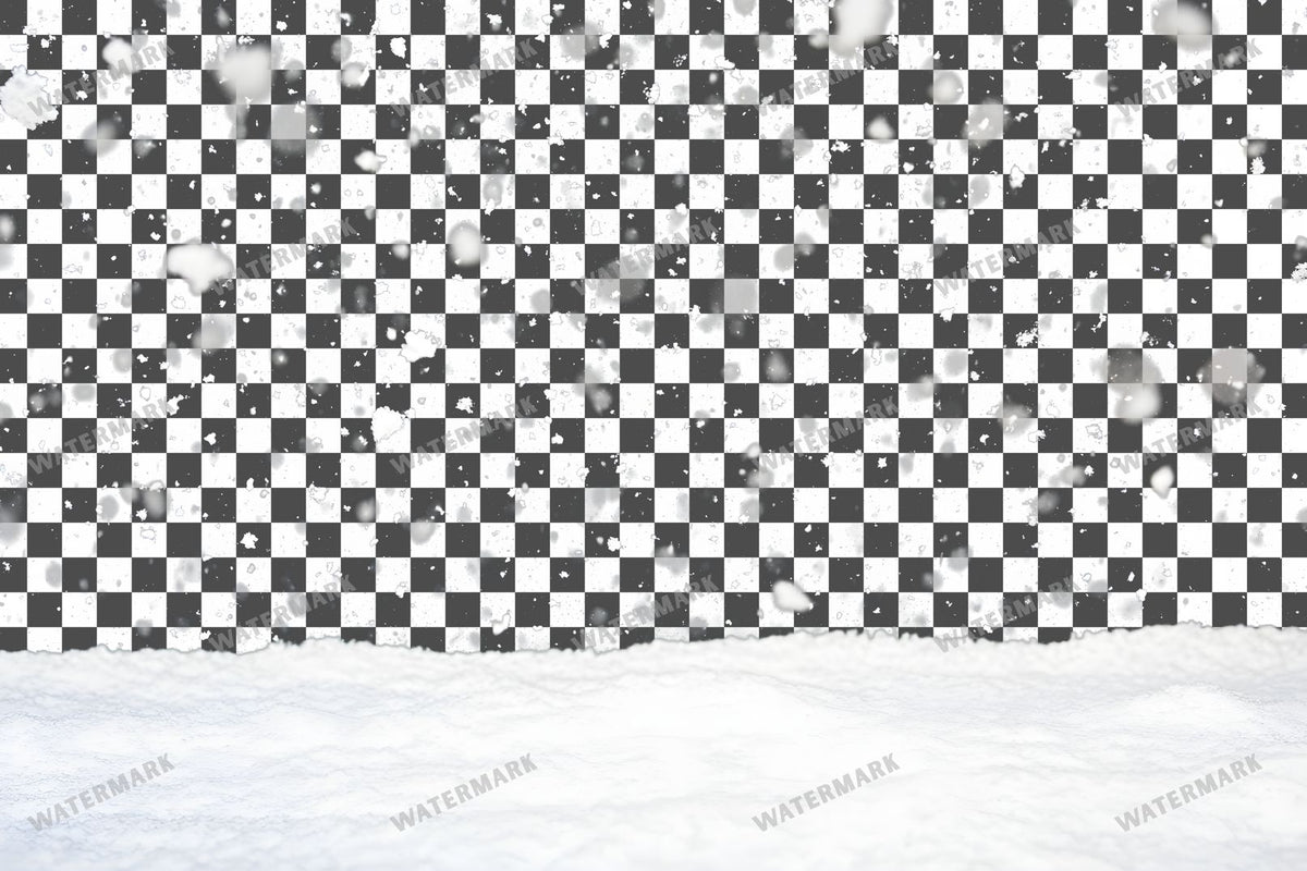 Heavy Snowfall Dense White Flakes Transparent Overlay Pngs