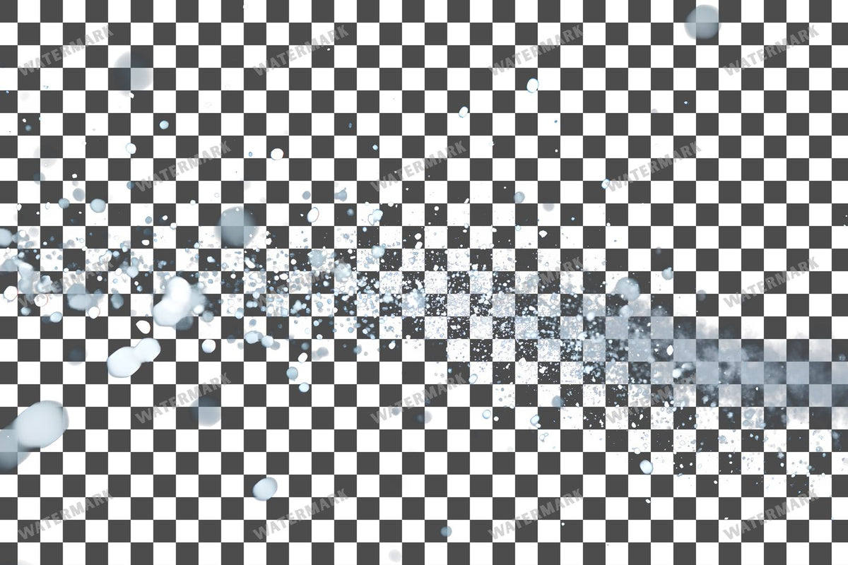Snowflake Flurry Overlay Swirling Flakes
