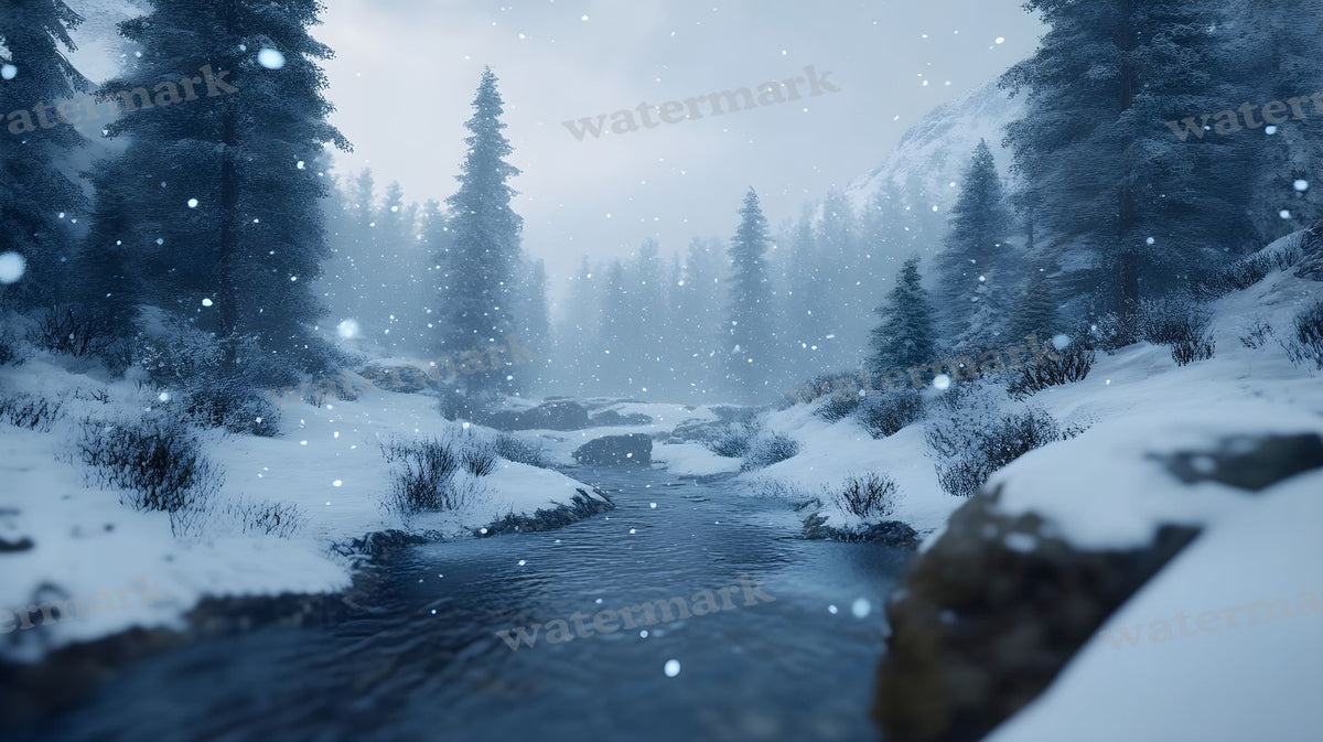 Winter Snow Backdrop Images