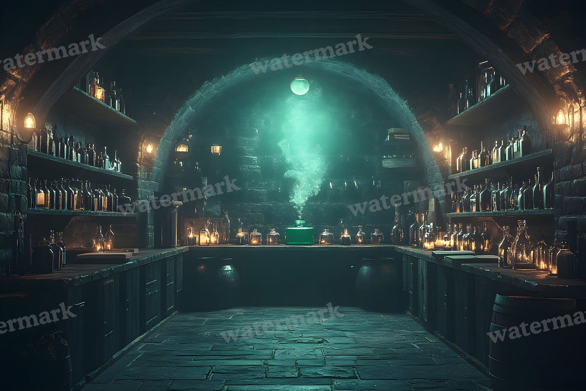 Witch Potion Room Backdrop Images