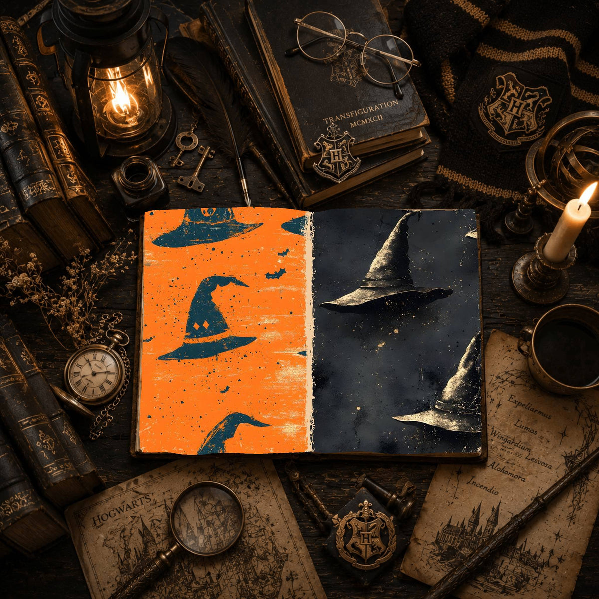 Witch printable junk journal paper, page preview 30
