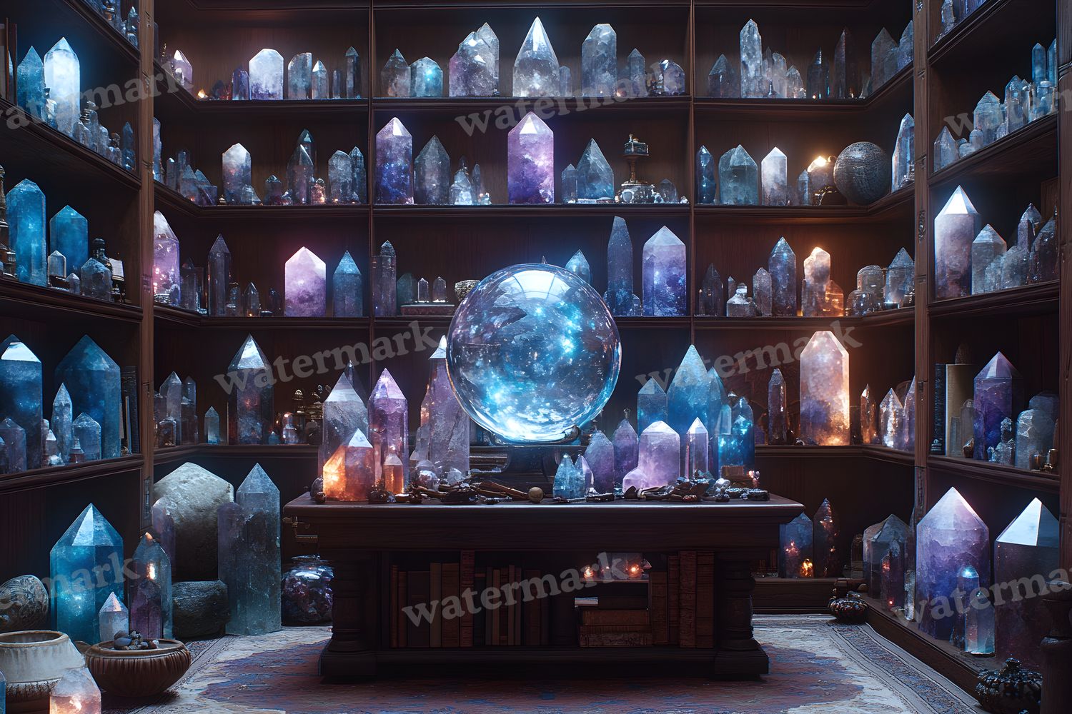 Witchs Crystal Den Backdrop Images