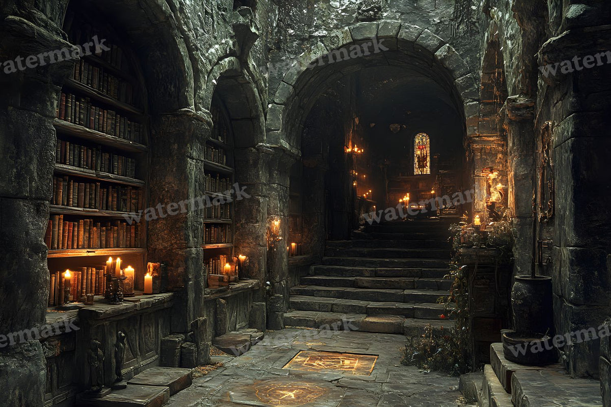 Wizards Library Backdrop Images