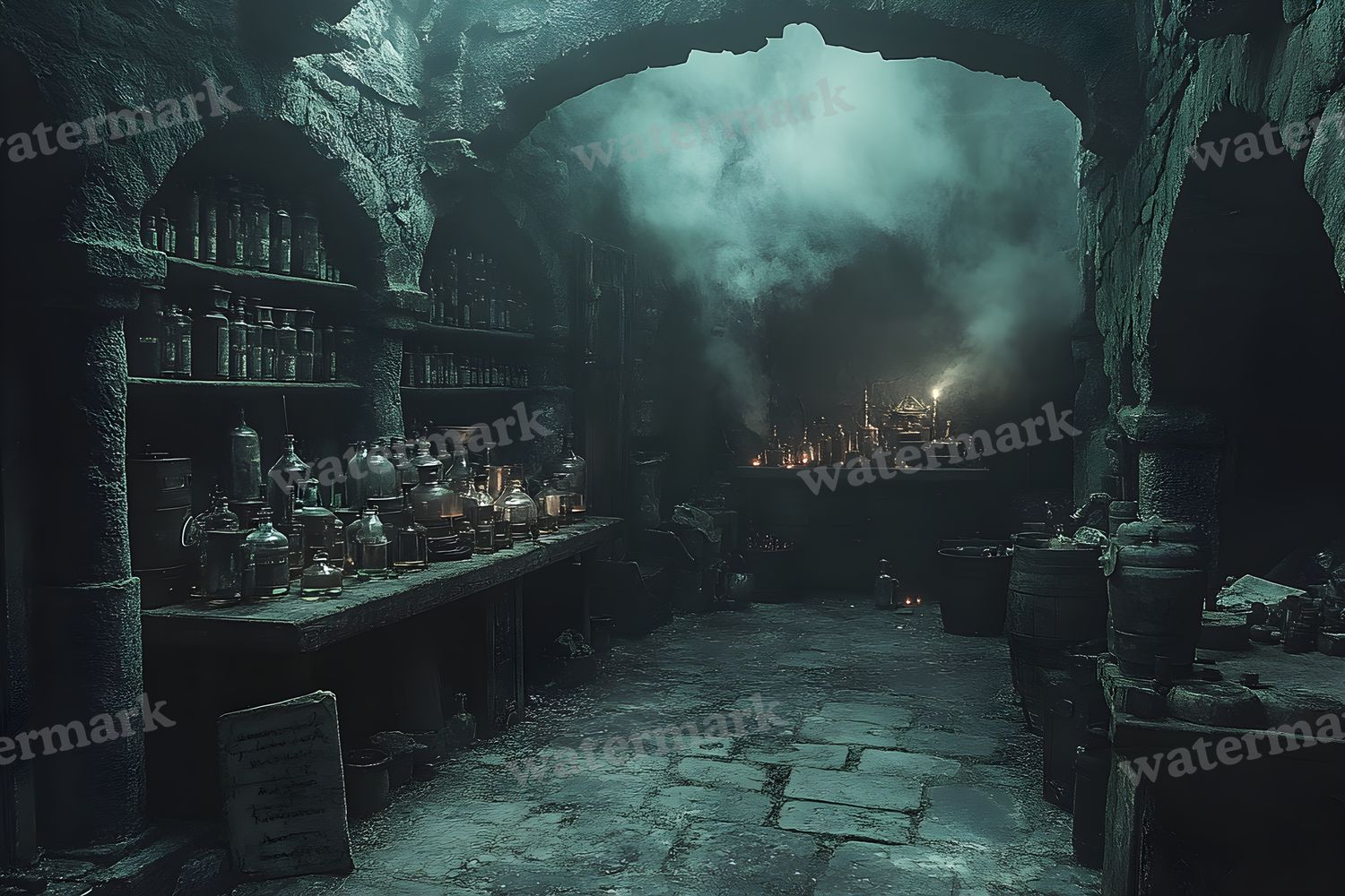 Alchemist Corner Study Backdrop Images