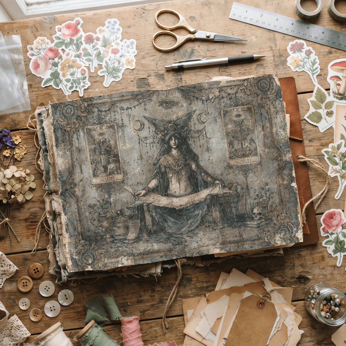 Gothic Tarot Journal Paper