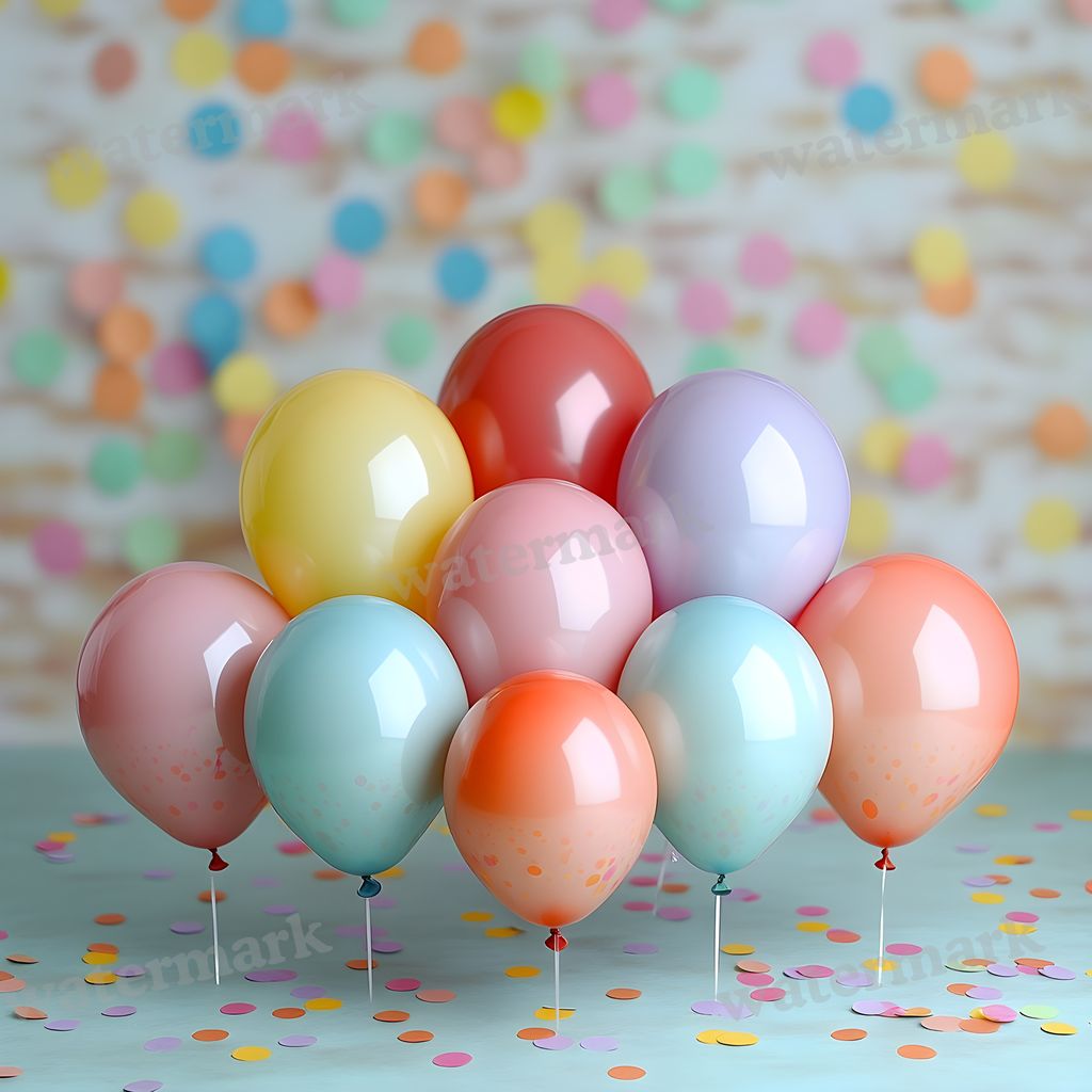 Rainbow Balloon Backdrop Images