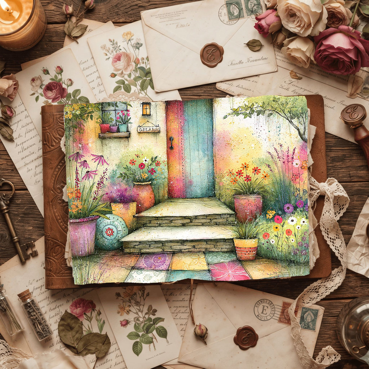 Romantic Garden Scene