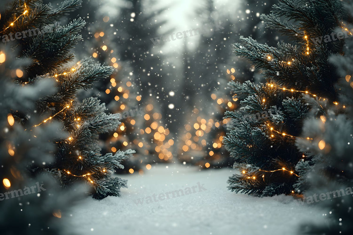 Snowy Forest Backdrop Images
