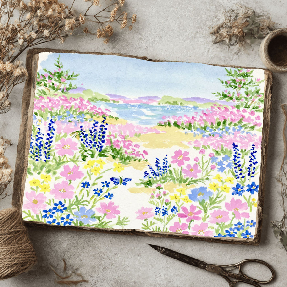 Soft Impressionist Landscape Painting