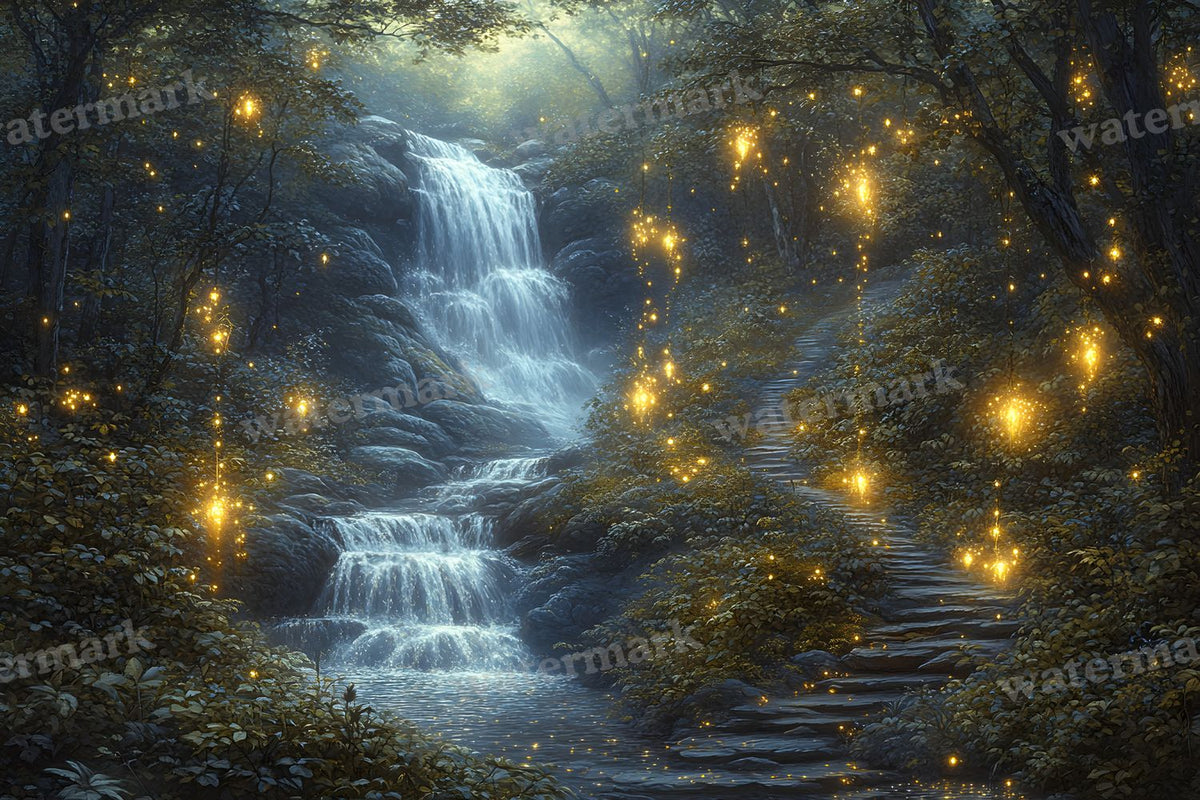 Sparkling Fairytale Forest Backdrop Images