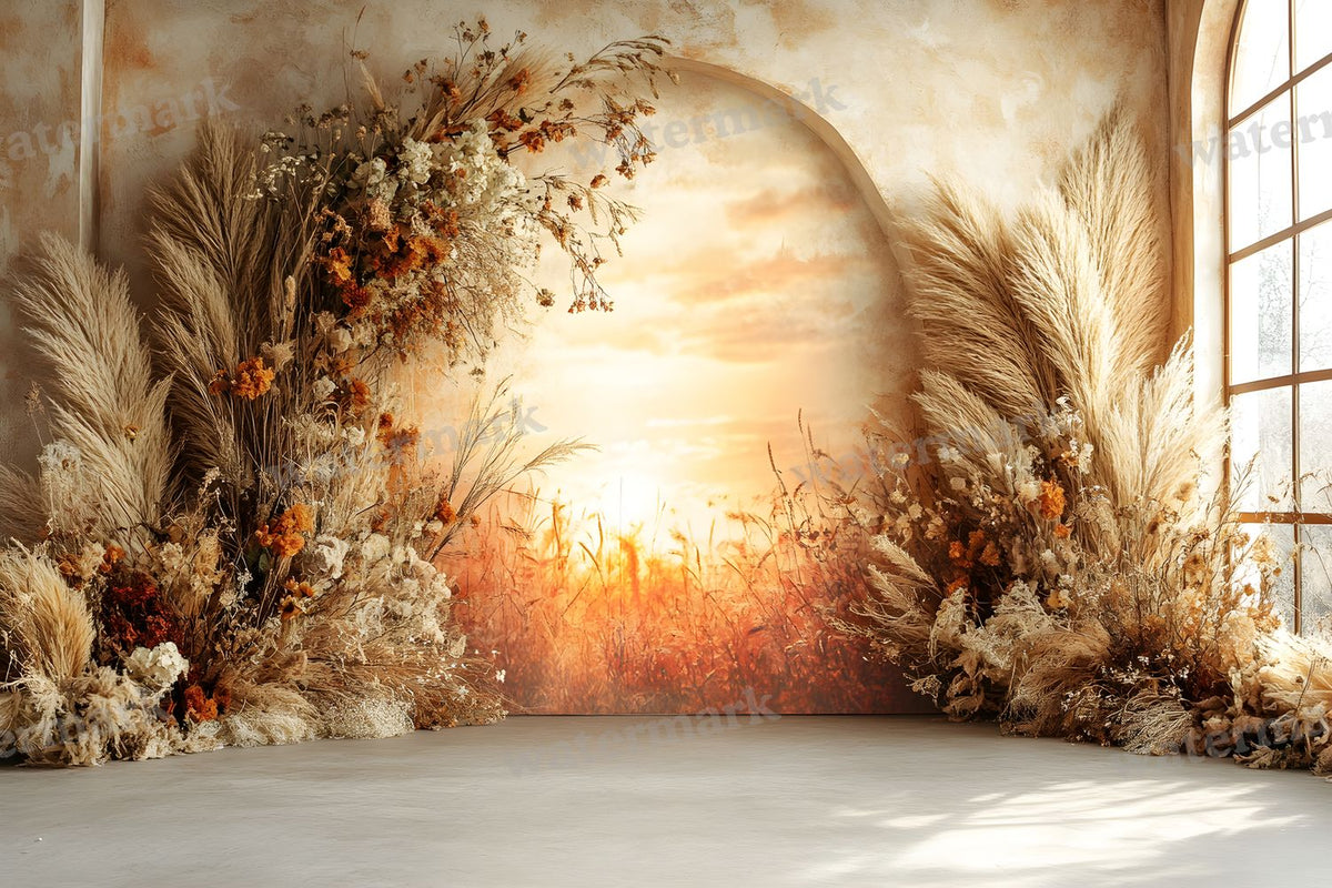 Boho Sunset Arch Backdrop Images