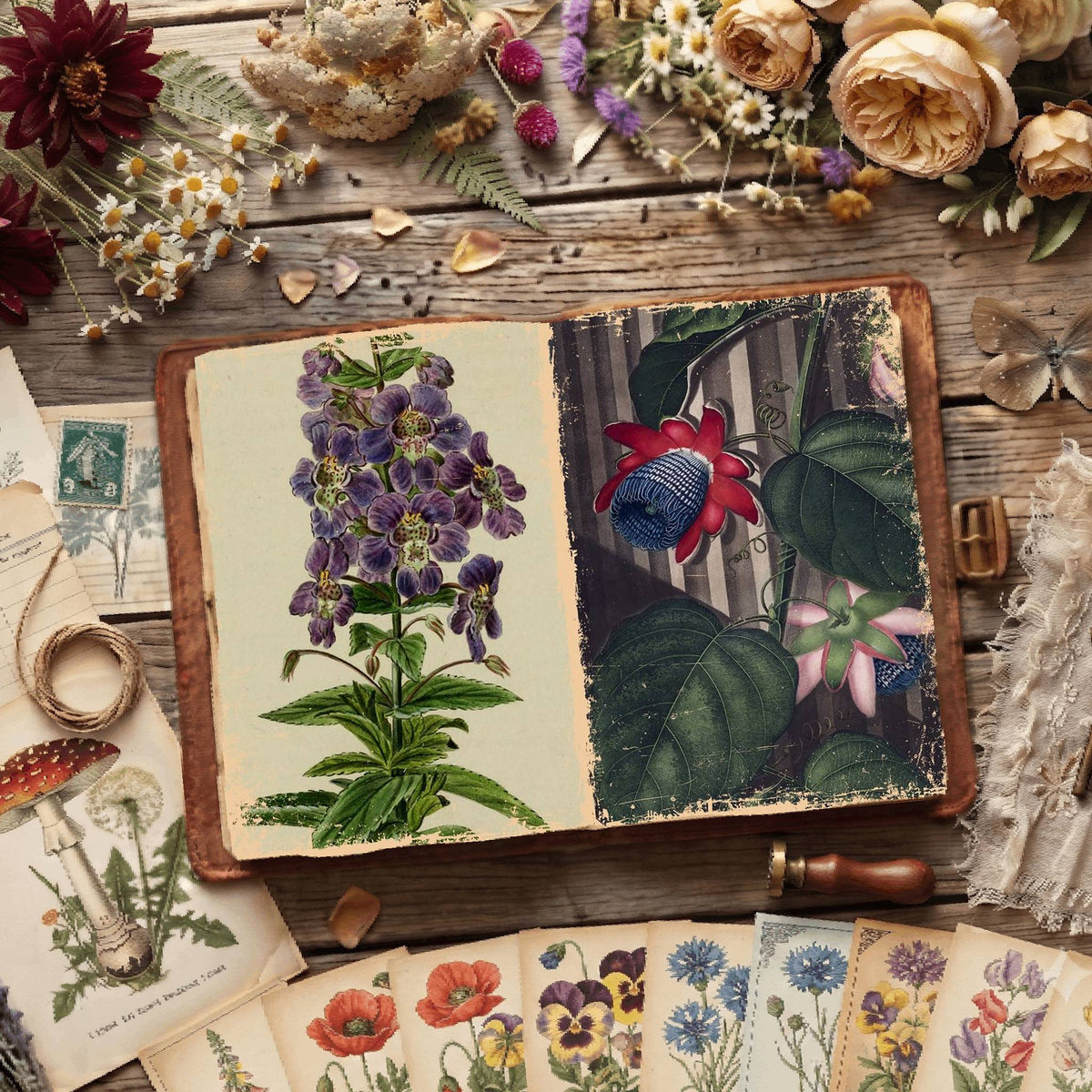 Botanical Illustrations Digital Papers