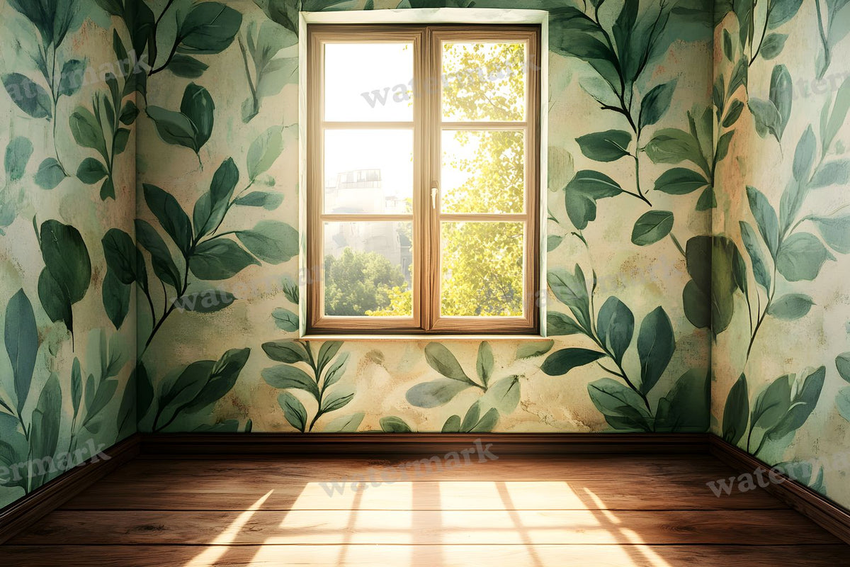 Botanical Window View Backdrop Images