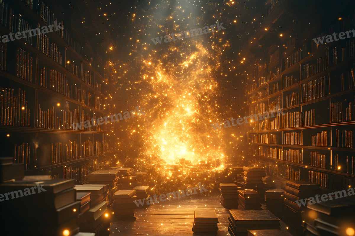Celestial Library Dream Backdrop Images