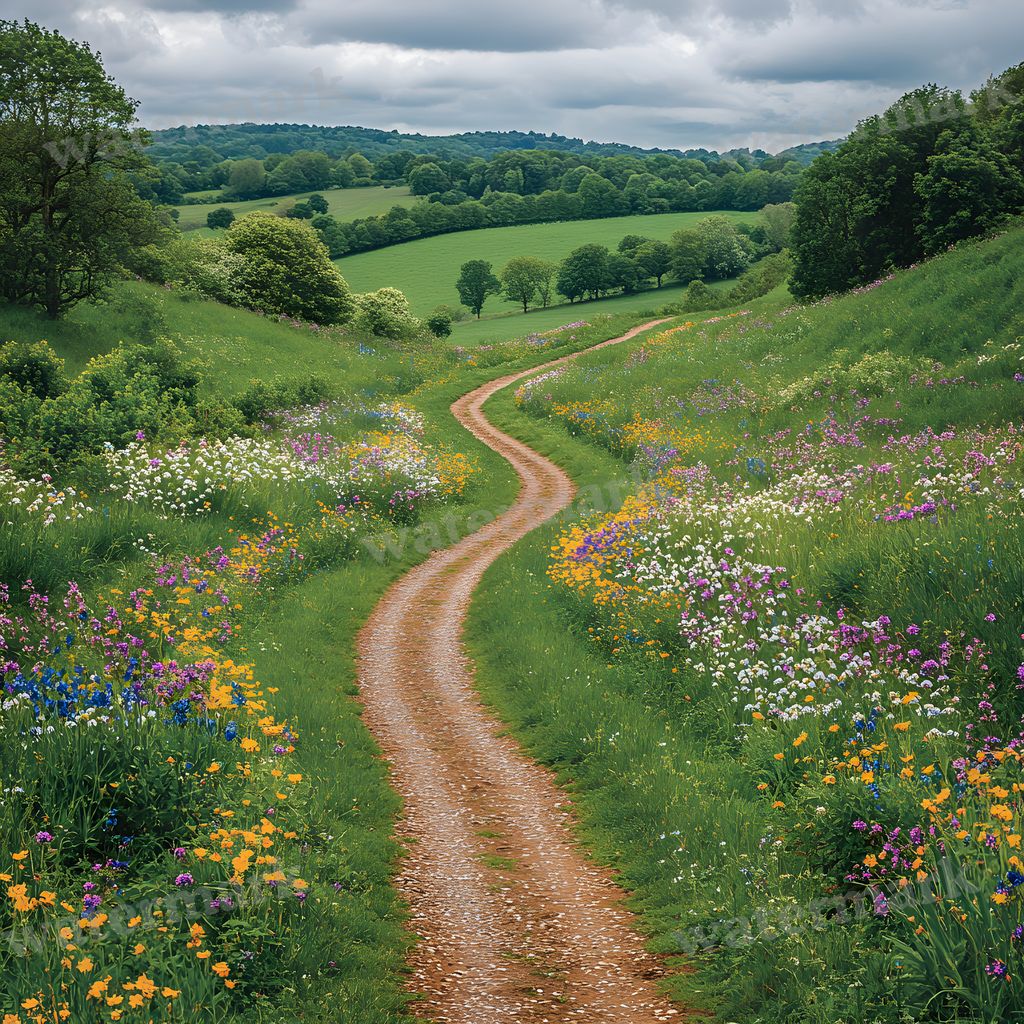 Charming Country Trail Backdrop Images