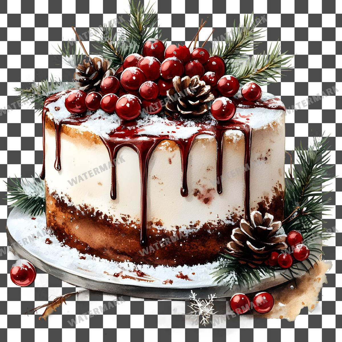 Christmas Kawaii Style Clipart Pngs