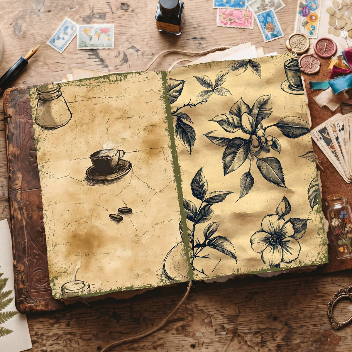 Coffee Digital Papers