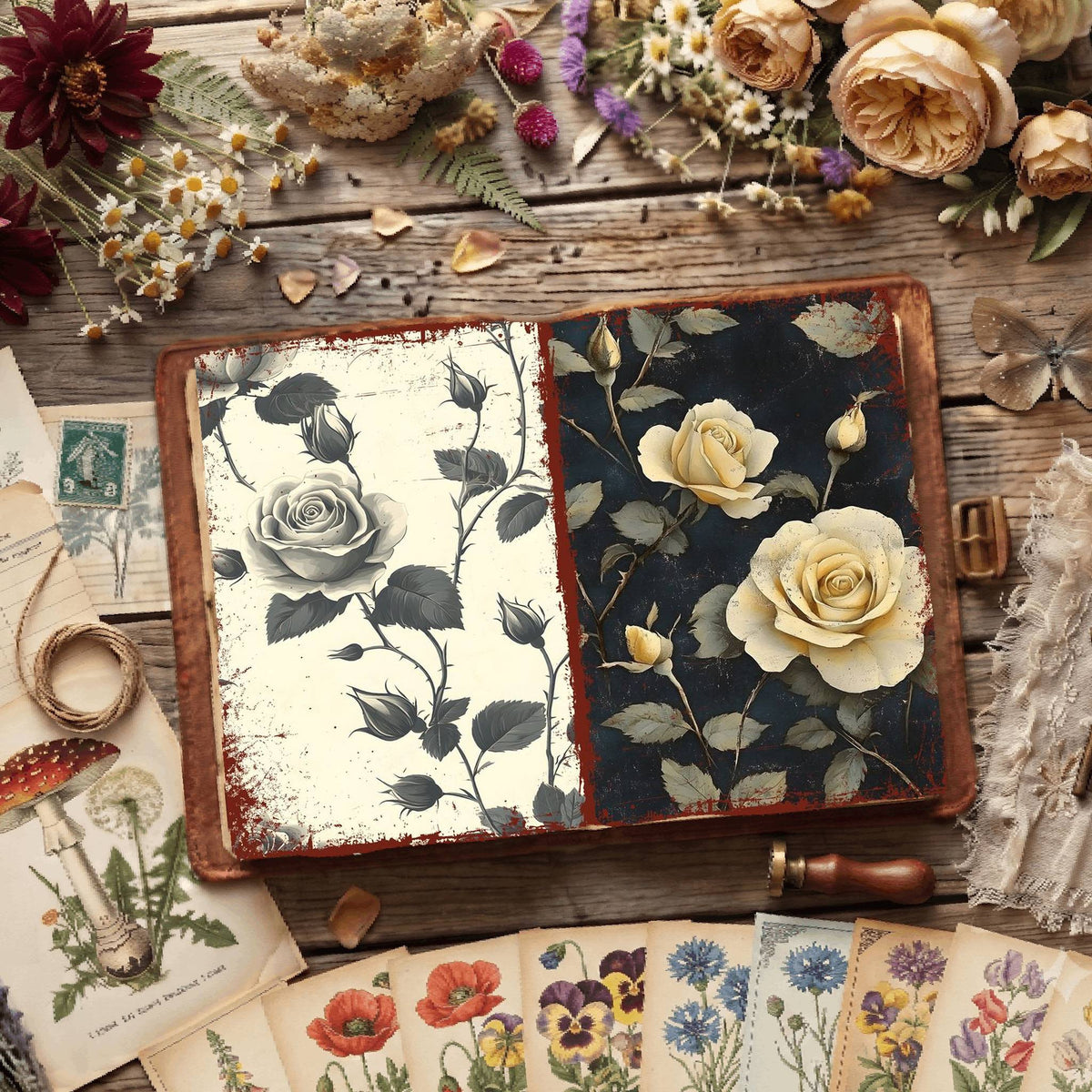 Floral Digital Papers