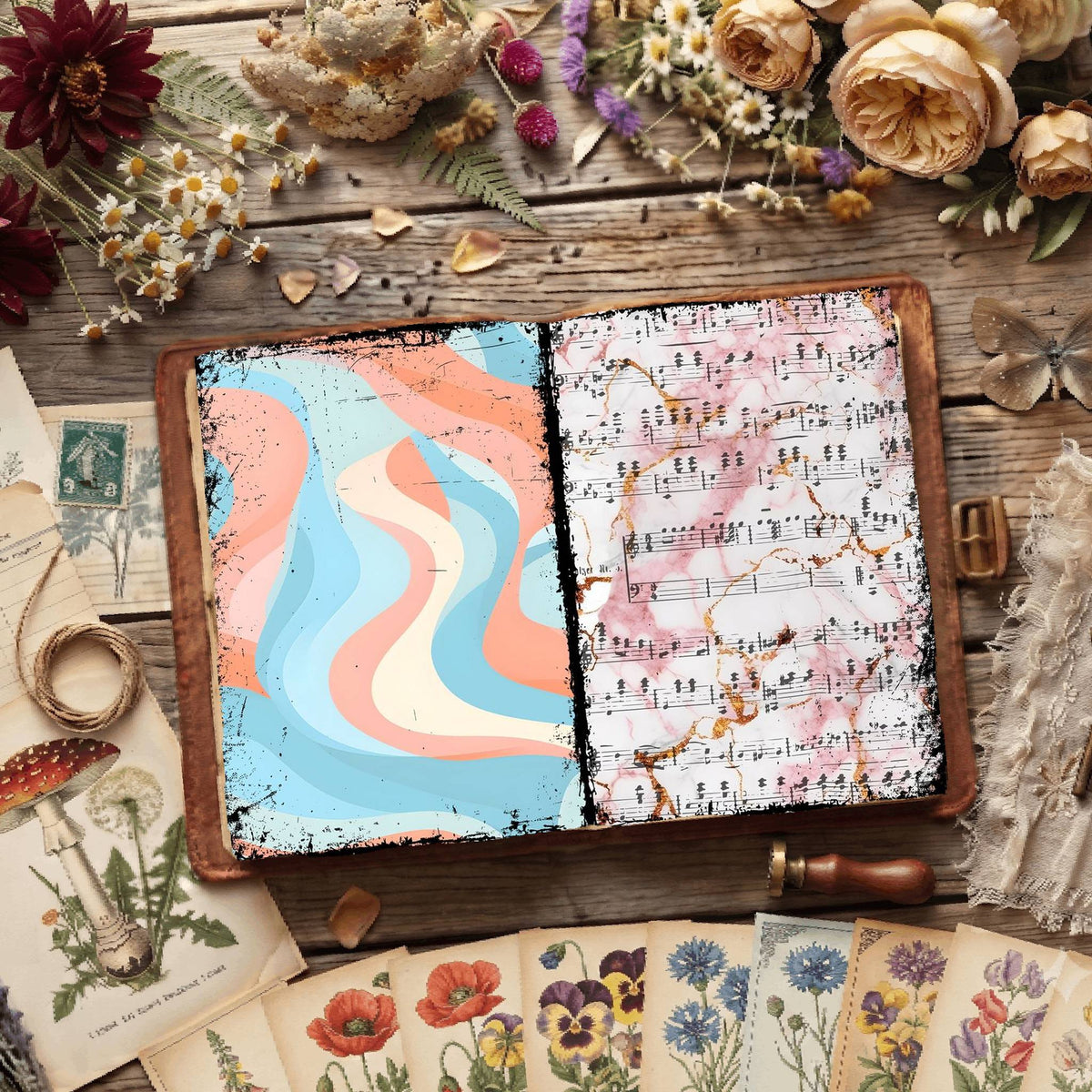 Floral Digital Papers