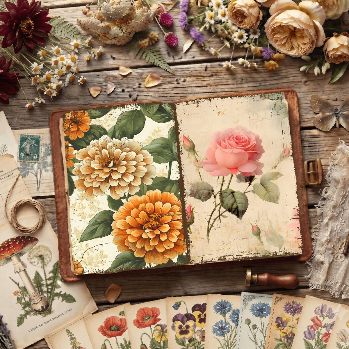 Floral Digital Papers