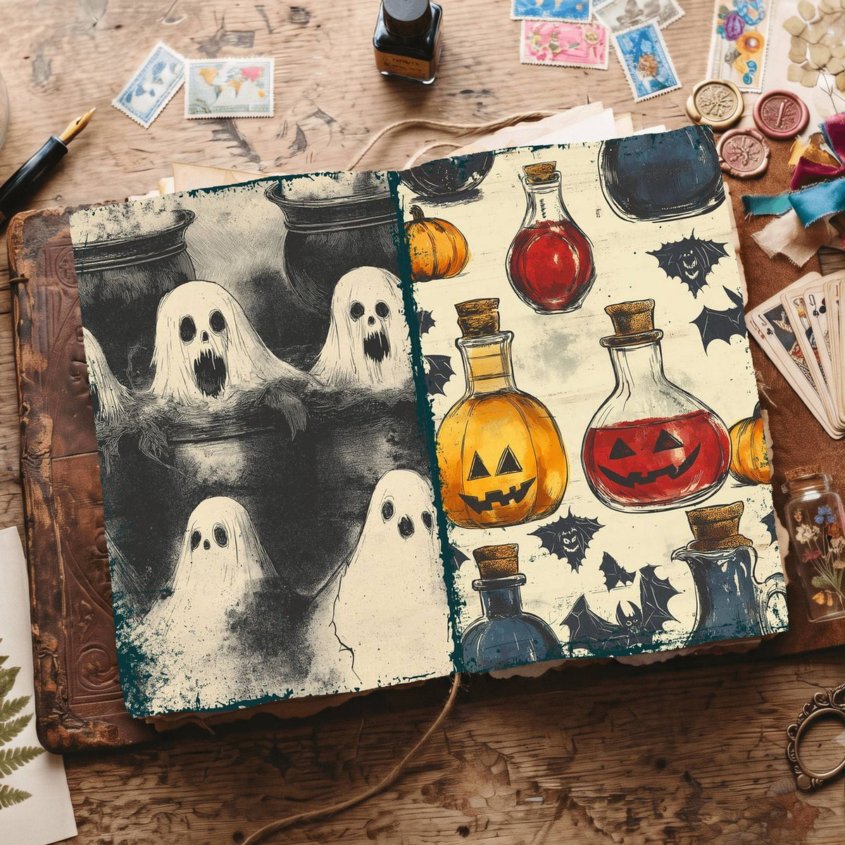 Halloween Digital Papers