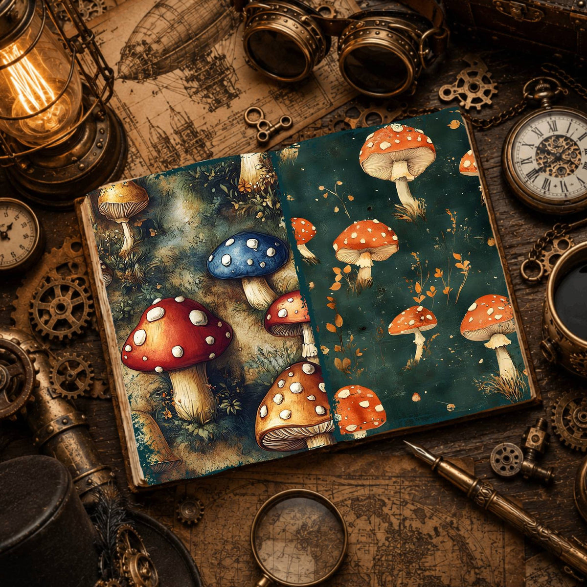 Mushroom Digital Papers